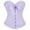 Purple, variant on Women's Lace Overbust Corset Top Shapewear with Tummy Control Beige XL