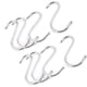 thumbnail image 2 of 8 Piezas Ganchos Colgantes en Forma de S de Metal Plateado para Bufandas y Ropa, 2 of 5