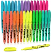 Highlighters, Shuttle Art 30 Pack Highlighters Assorted Colors, 10 Colors Chisel Tip Dry-Quickly Non-Toxic Highlighter Markers for Adults Kids Highlighting in the Home School Office