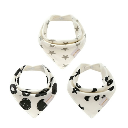 

3 Pack Bibs for Babies and Toddlers Bandana Bibs for Baby Baby Bibs Drooling and Teething Absorbent Bibs