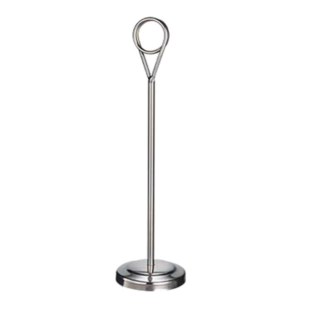 Porta número de mesa, porta tarjetas de mesa, soporte para mesa, porta tarjetas de mesa, foto, nombre Plateado 25cm