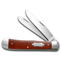 Case XX Knives Smooth Cherry Red Bone Trapper Stainless Pocket Knife