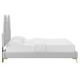 thumbnail image 6 of Modway Alexandria Tufted Performance Velvet King Platform Bed in Light Gray, 6 of 10