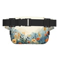 thumbnail image 3 of Rateoe Floral Mountain Landscape Print Fanny Pack Belt Bag for Women and Men, Square Double-Layer Waterproof Waist Pack with Adjustable Strap for Hiking, Jogging, Cycling, 3 of 9
