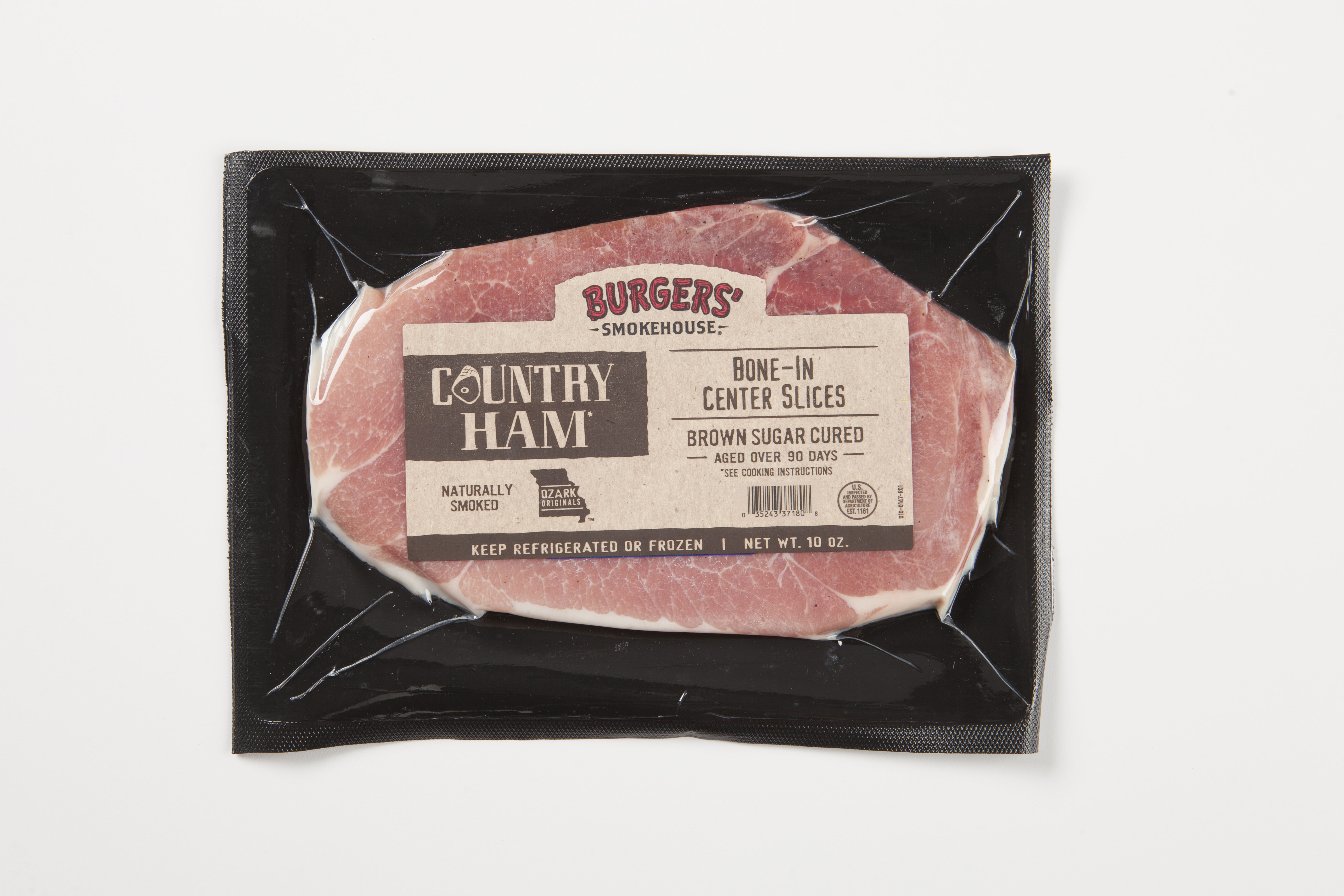 Burgers Ozark Hams Bone In Sliced Country Ham