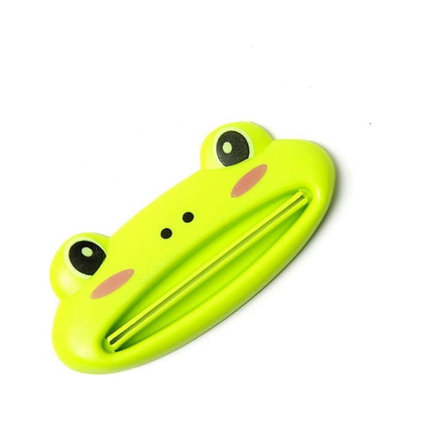 Exprimidor de pasta de dientes, dispensador de pasta de dientes de plástico con forma de animal de dibujos animados, tubo exprimidor, estética elegante