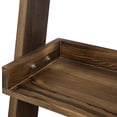 thumbnail image 7 of MyGift Wood Over-The-Toilet Leaning Bathroom Ladder Shelf, Dark Brown 3-Tier, 7 of 7