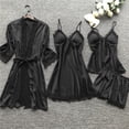 thumbnail image 1 of Lingerie Intimes Femmes Robe en Soie Dentelle Babydoll Vêtements de Nuit Pyjama Ensemble TTTTG, 1 of 5