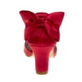 thumbnail image 4 of Badgley Mischka Girls Heel Dress Shoes, Red Satin, 4, 4 of 6