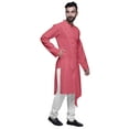 thumbnail image 4 of Atasi Kurta à Manches Longues de Designer pour Garçons, Décontracté, Uni, en Coton, SatinKurta, 4 of 5