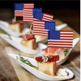 thumbnail image 3 of Bandera Americana Palillos Dientes Fiesta Cupcake Decoración Sándwich Sailing Electrónica, 3 of 5