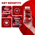 thumbnail image 4 of Vitamatic Vitamin B Complex Gummies with Vitamin C & Inositol - Natural Strawberry Flavor - 60 Gummies (3 Bottles), 4 of 11