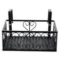thumbnail image 1 of Yeacher Flower Pot Stand Rack Deck Rail Flowerpot Railing Shelf Balcony Rail Planter Shelf Fence Railing Flower Pots Holder, 1 of 6