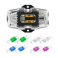 thumbnail image 3 of BELOVING Fused Distribution Block Car Audio UTV Car RV Stereo Amp Replaces with Fuses 1 In 2 Out, 3 of 10