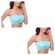 thumbnail image 3 of Minnieouse Sujetadores sin tirantes agraciado multicolor a mano ajuste fácil de combinar estilo básico para sujetador inalámbrico fuera del Azul S 2Conjunto, 3 of 6