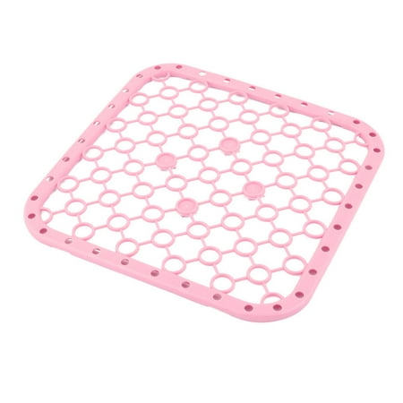 Kitchen Hollow Out Design Dish Drainer Sink Draining Board Cup Pot