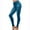 Blue, variant on Women Pocket Short Velvet Slim Imitation Denim Skinny Pants Leggings