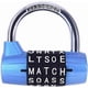 thumbnail image 1 of 5 letter combination lock, directional lock, padlock letter code, word lock combination lock (blue)), 1 of 5