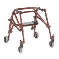 thumbnail image 1 of Inspirado en el andador posterior ligero Drive Nimbo 2G con asiento, color rojo castillo, tamaño pequeño, 1 of 5
