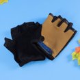 thumbnail image 6 of 1 Pair Kids Sports Half Finger Sports Mountain Climbing Gloves Cycling Gloves for Children (Sand Color), 6 of 8