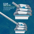 thumbnail image 4 of U.S. Pool Supply 17.5" Heavy Duty Weighted Flexible Concrete Swimming Pool Vacuum Head with Side Brushes and EZ Clip Handle - Professional Grade - Faster Cleaning, Easier Debris Removal, Clean Walls, 4 of 5