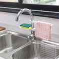thumbnail image 4 of 2 Piece Over Faucet Kitchen Sink Caddy Organizer Easy To Clean Sponge Holder For Kitchen Sink Management, 4 of 5
