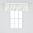 thumbnail image 2 of Ambesonne Constellation Valance Pack of 2, Astronomy with Stars, 54"X18", Pale Olive Green White, 2 of 3