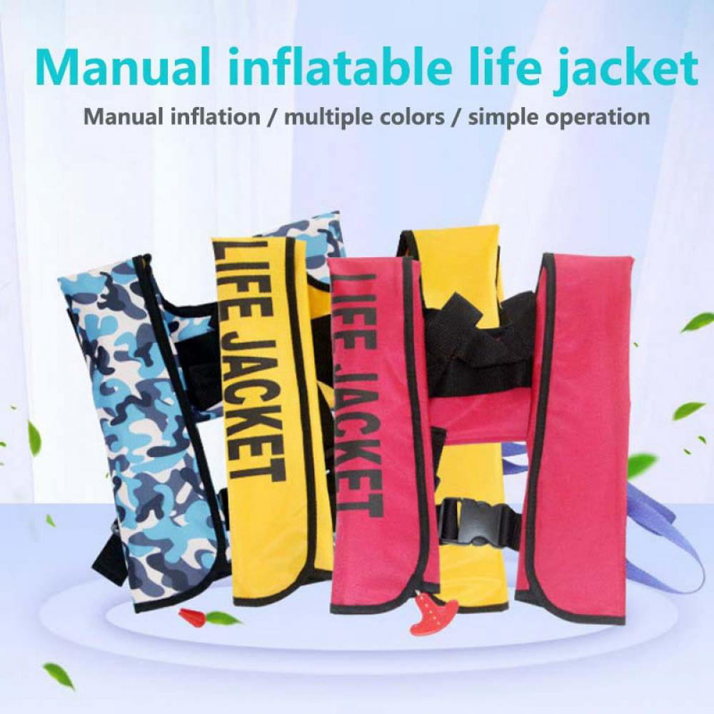 Night Cat Life Jackets for Adults Kayaking Boating Vests Inflatable Lifesaving PFD,Survival Preservers,Lightweight Premium Quality,Automatic and Manual,150KG/330LBS CE Approved 