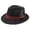 BK2, variant on Crushable Wool Fedora Hat For Men Stylish Travel Outdoor Feather Detail Unisex BK1 M