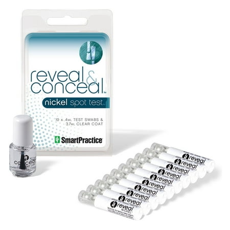 Reveal & Conceal™ - Nickel Allergy Spot Test Kit-Detecting Nickel is a SNAP – All-in-One Solution and Applicator w/User-Friendly Test Swabs & Prevents Direct Skin Exposure to (Best Way To Pass A Mouth Swab Drug Test)