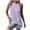 Purple, variant on breaise Tank Tops for Women Fashion Eyelet Embroidery Sleeveless Shirts Summer Hollow Out Lace Crochet Camisoles Ruffle Blouse White,M
