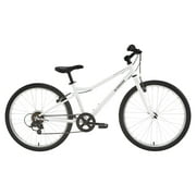 Decathlon Riverside 100, 24" Hybrid Kid's Bike Aged 9 to 12 years , 4'5" to 4'11", White