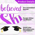 thumbnail image 3 of Banner decorativo de graduación She Believed She Could So She Did, 3 of 7