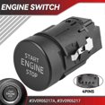 thumbnail image 2 of ABS Compatible Start/Stop Button for Skoda Karoq Kodiaq Superb Octavia Scala Models 2015-2021 - Part Numbers 3V0905217 & 3V0905217A, 2 of 5