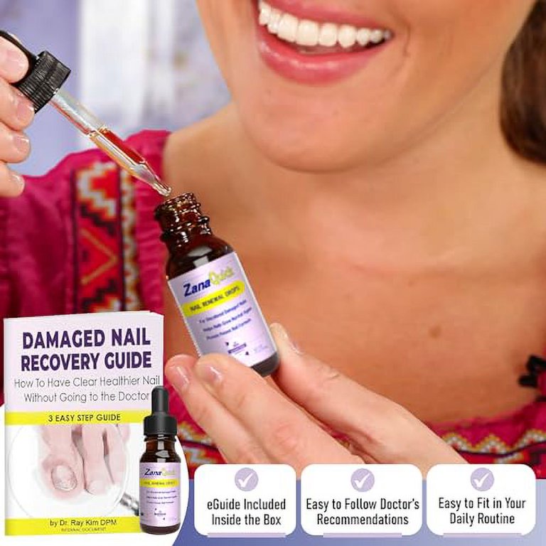 Extra Strength Toenail & Fingernail Repair Drops - Nail Care Renewal for Thick, Damaged & Discolored Nails - 2 Pack