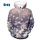 thumbnail image 3 of Sudadera con capucha con estampado 3D de copos de nieve navideños de invierno para hombre y mujer, informal, moderna, unisex, 3 of 5