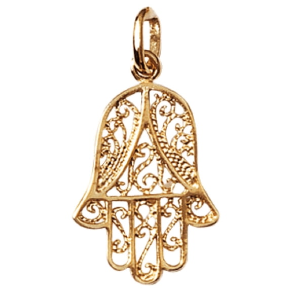 Mystigrey Hamsa 18K Gold Plated Pendant for Women