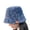 Leopard Blue, variant on Winter Faux Fur Bucket Hat Fluffy Warm Hat for Women Men