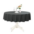 thumbnail image 2 of Romanstile Nappe Ronde Imperméable, Résistante aux Taches, Lavable, Sans Plis, en Polyester pour Cuisine, Salle à Manger, Fête, Mariage, Intérieur et Extérieur - Gris, 60 Pouces, 2 of 4