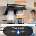 thumbnail image 2 of Campana extractora BRANO de 30 pulgadas y 900 CFM con control táctil, por voz y gestos, 2 of 9