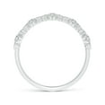 thumbnail image 2 of ANGARA Natural 0.04 Ct. Diamond Vintage Inspired Wedding Band Ring in 14K White Gold for Women (Ring Size: 11.5), 2 of 9