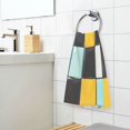 thumbnail image 3 of Yayeee 100% Cotton Hand Towels for Bathroom 16" x 28" Soft Absorbent Kitchen Towel, Yellow Checkered Pattern, 3 of 7