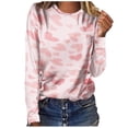 thumbnail image 2 of Puntoco Mujer Moda Suelta Manga Larga Cuello Redondo Blusa Navidad Impresión Camiseta tops Puntoco Puntoco-3527, 2 of 4