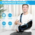 thumbnail image 5 of 1 Pcs Arm Sling Shoulder Immobilizer for Women and Men, Adjustable Shoulder Sling for Torn Rotator Cuff Brace, Fits Left or Right, for Shoulders, Arm, Wrist, Elbow, and Clavicle Injury, Blue, 5 of 7