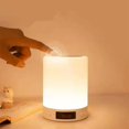thumbnail image 5 of Lámpara de cabecera pequeña con puerto USB - Lámpara táctil inteligente con puertos de carga USB - Luz blanca cálida regulable - Perfecta como lámpara LED para mesita de noche o luz de noche, 5 of 5