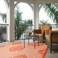thumbnail image 3 of Safavieh Courtyard Jessie Damask Indoor/Outdoor Area Rug, Natural/Terracotta, 5'3" x 7'7", 3 of 9