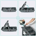 thumbnail image 6 of HomGarden 4 Step Non-Slip Pet Stairs Foldable Steps for Small Dog W/Washable Carpets,Gray, 6 of 9