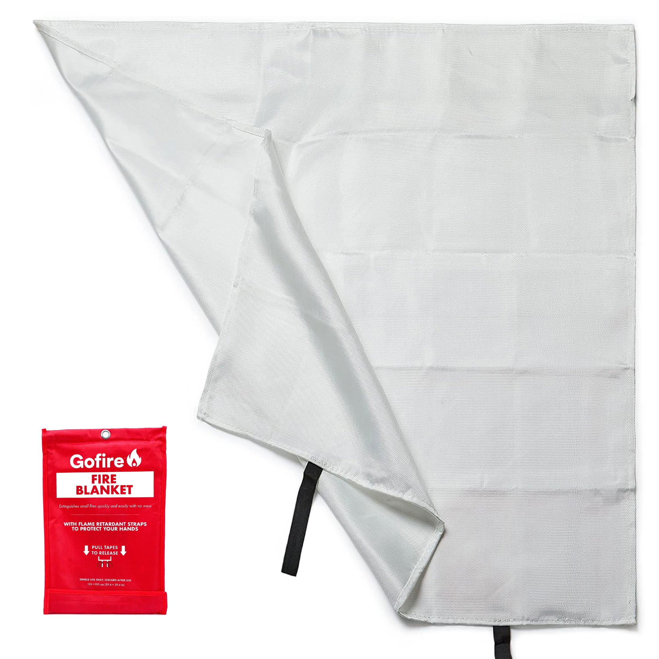 Gofire Fiberglass Fire Blanket 39x39 inches Emergency Suppression