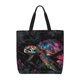 thumbnail image 1 of Fotbe Colorful Plant Turtle A Bolsa Tote con Estampado para Mujer, Bolsos con Cremallera, Bolsa de Hombro Casual de Gran Capacidad con Bolsillos Internos, 1 of 7