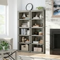 thumbnail image 3 of Aoile 5 Tier Farmhouse Bookshelf, 12.7" x 24.5" x 67.4" Heavy Duty Freestanding Bookcase, Bookshelves with Storage Open Display for Home Office, Living Room, Bed Room, Bathroom, Gray, 3 of 10